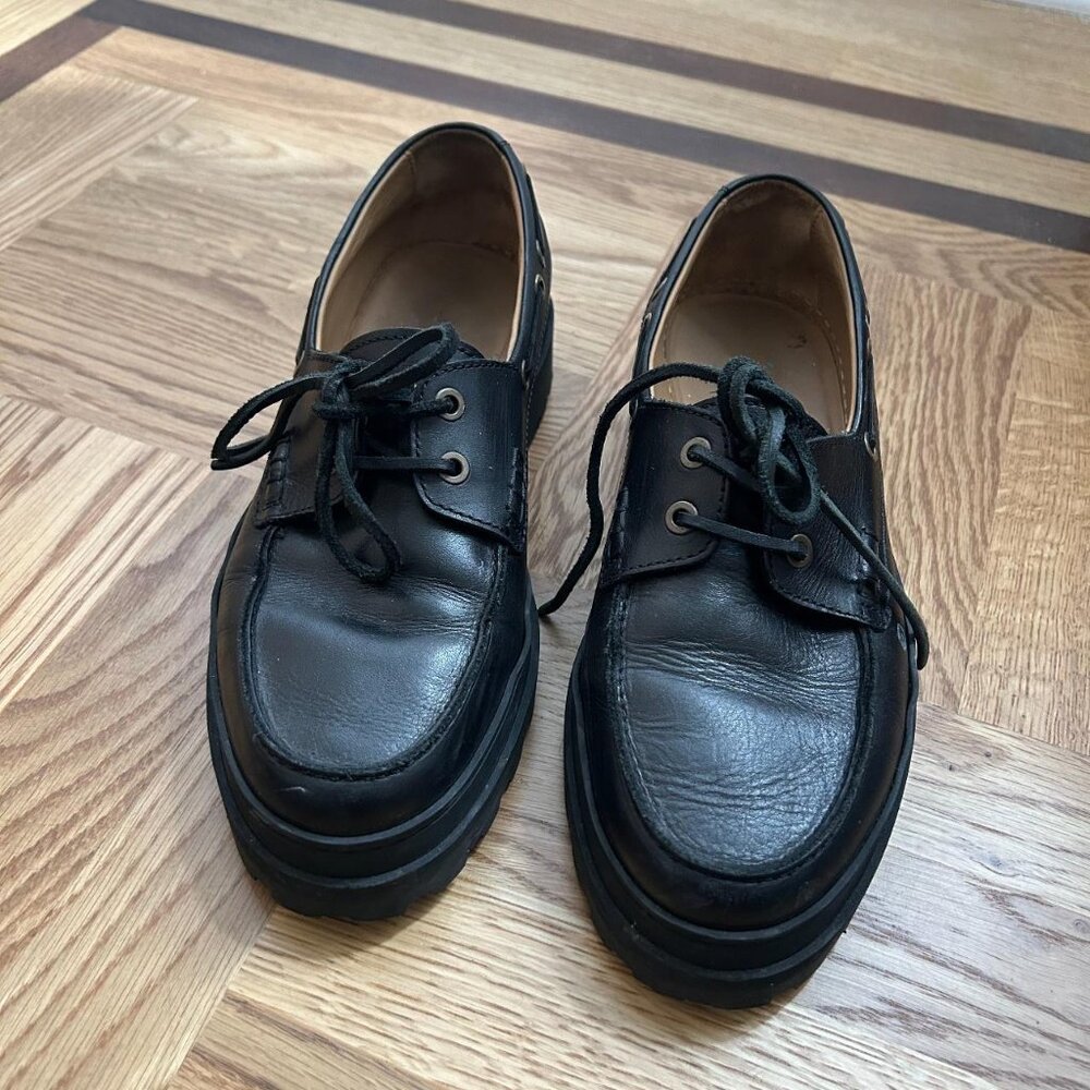 APC Platform Boat Shoes